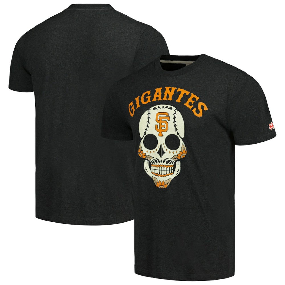 San Francisco Giants Homage Gigantes Hyper Local Tri-Blend T-Shirt - Charcoal T-shirts