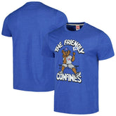 Chicago Cubs Homage Doodle Collection The Friendly Confines Tri-Blend T-Shirt - Royal T-shirts