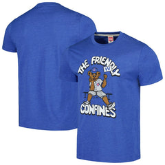 Chicago Cubs Homage Doodle Collection The Friendly Confines Tri-Blend T-Shirt - Royal T-shirts
