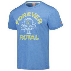 Kansas City Royals Homage Doodle Collection Forever Royal Tri-Blend T-Shirt - Light Blue T-shirts