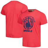 Los Angeles Angels Homage Doodle Collection It's Rally Time Tri-Blend T-Shirt - Red T-shirts