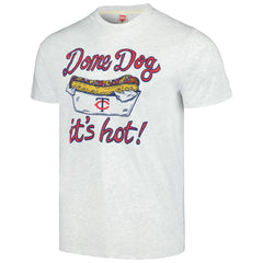 Minnesota Twins Homage Doodle Collection Dome Dog Tri-Blend T-Shirt - Gray T-shirts