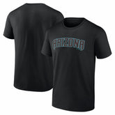 Arizona Diamondbacks Logo Athletic Wordmark T-Shirt - Black T-shirts
