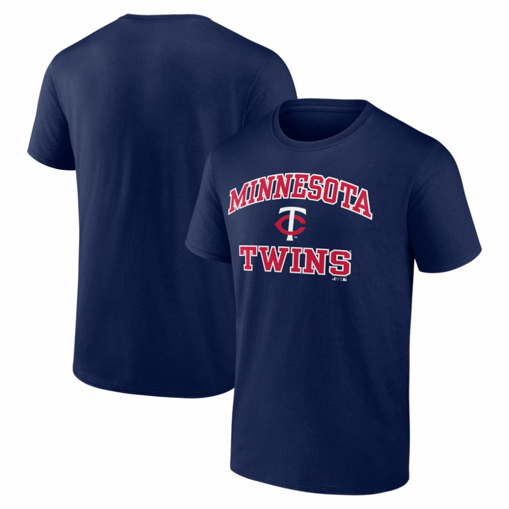 Minnesota Twins Logo Athletic Heart and Soul T-Shirt - Navy T-shirts