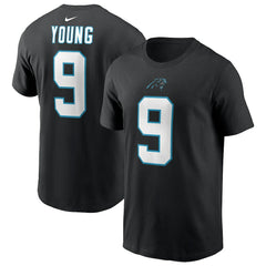Bryce Young Carolina Panthers Player Name & Number T-Shirt - Black T-shirts