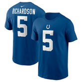 Anthony Richardson Indianapolis Colts Player Name & Number T-Shirt - Royal T-shirts