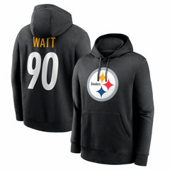 T.J. Watt Pittsburgh Steelers Name & Number Fleece Hoodie - Black Hoodies