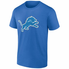 Aidan Hutchinson Detroit Lions Player Icon Name & Number T-Shirt - Blue T-shirts