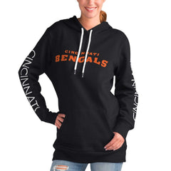 Cincinnati Bengals G-III 4Her by Carl Banks Women's Extra Inning Pullover Hoodie - Black Hoodies
