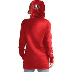 San Francisco 49ers G-III 4Her by Carl Banks Women's Extra Inning Pullover Hoodie - Scarlet Hoodies