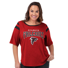 Atlanta Falcons G-III 4Her by Carl Banks Women's Plus Size Linebacker T-Shirt - Red T-shirts