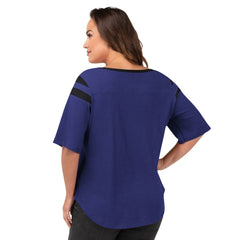 Baltimore Ravens G-III 4Her by Carl Banks Women's Plus Size Linebacker T-Shirt - Purple T-shirts
