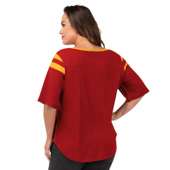 Kansas City Chiefs G-III 4Her by Carl Banks Women's Plus Size Linebacker T-Shirt - Red T-shirts