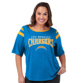 Los Angeles Chargers G-III 4Her by Carl Banks Women's Plus Size Linebacker T-Shirt - Light Blue T-shirts