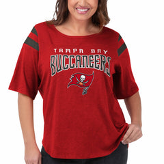 Tampa Bay Buccaneers G-III 4Her by Carl Banks Women's Plus Size Linebacker T-Shirt - Red T-shirts