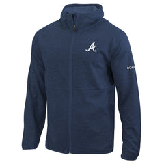 Atlanta Braves Columbia Omni-Wick It's Time Full-Zip Jacket - Navy Jackets