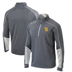San Diego Padres Columbia Omni-Wick Shotgun 2.0 Quarter-Zip Pullover Top - Charcoal/White Pullover