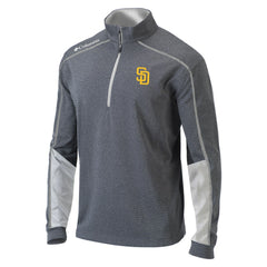 San Diego Padres Columbia Omni-Wick Shotgun 2.0 Quarter-Zip Pullover Top - Charcoal/White Pullover