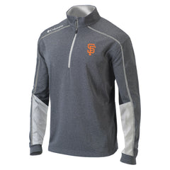 San Francisco Giants Columbia Omni-Wick Shotgun 2.0 Quarter-Zip Pullover Top - Charcoal/White Pullover