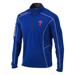 Philadelphia Phillies Columbia Omni-Wick Shotgun Quarter-Zip Pullover Top - Royal Pullover