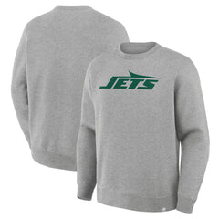New York Jets Primary Logo Legacy Sweatshirt - Heather Gray Sweatshirts