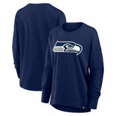 Seattle Seahawks Women's Essential Long Sleeve T-Shirt - College Navy T-shirts