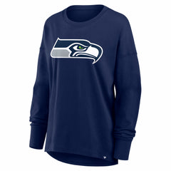 Seattle Seahawks Women's Essential Long Sleeve T-Shirt - College Navy T-shirts