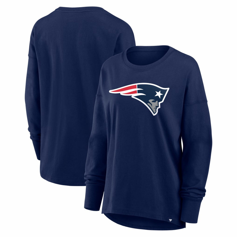 New England Patriots Women's Essential Long Sleeve T-Shirt - Navy T-shirts