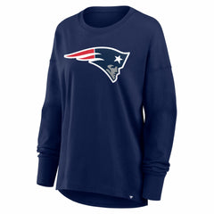 New England Patriots Women's Essential Long Sleeve T-Shirt - Navy T-shirts