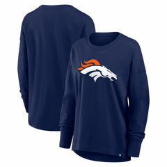 Denver Broncos Women's Essential Long Sleeve T-Shirt - Navy T-shirts