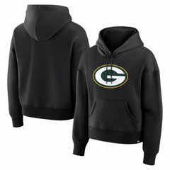 Green Bay Packers Women's Essential Legacy Hoodie - Black Hoodies