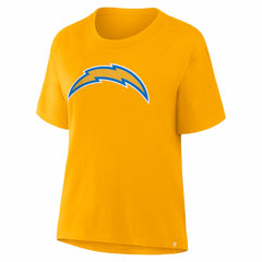 Los Angeles Chargers Women's Essential Legacy T-Shirt - Gold T-shirts