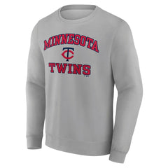 Minnesota Twins Heart & Soul Pullover Sweatshirt - Heather Gray Pullover