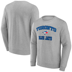 Toronto Blue Jays Heart & Soul Pullover Sweatshirt - Heather Gray Pullover