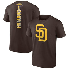 Yu Darvish San Diego Padres Playmaker Name & Number T-Shirt - Brown T-shirts