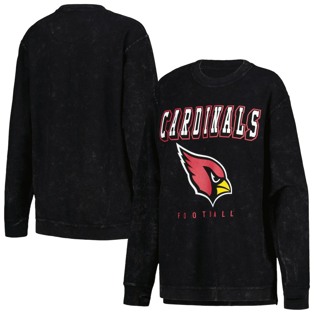 Arizona Cardinals G-III 4Her by Carl Banks Women's Comfy Cord Pullover Sweatshirt - Black Pullover
