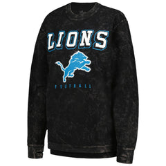 Detroit Lions G-III 4Her by Carl Banks Women's Comfy Cord Pullover Sweatshirt - Black Pullover