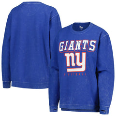 New York Giants G-III 4Her by Carl Banks Women's Comfy Cord Pullover Sweatshirt - Royal Pullover