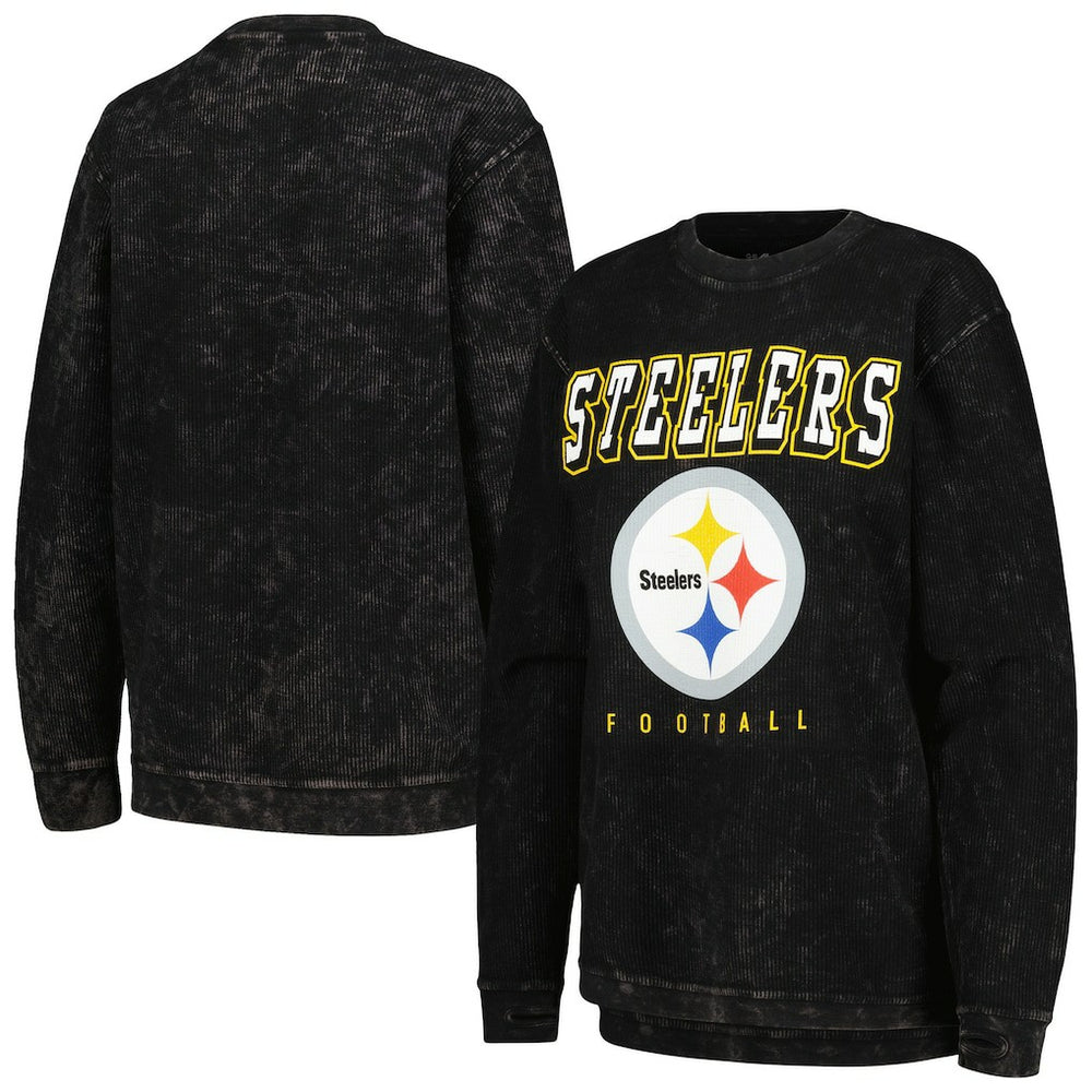 Pittsburgh Steelers G-III 4Her by Carl Banks Women's Comfy Cord Pullover Sweatshirt - Black Pullover