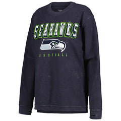 Seattle Seahawks G-III 4Her by Carl Banks Women's Comfy Cord Pullover Sweatshirt - College Navy Pullover