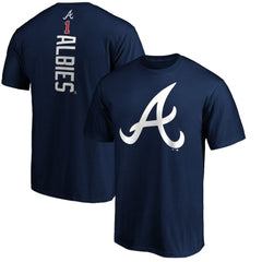Ozzie Albies Atlanta Braves Playmaker Name & Number T-Shirt - Navy T-shirts