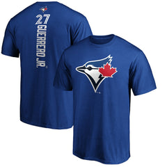 Vladimir Guerrero Jr. Toronto Blue Jays Playmaker Name & Number T-Shirt - Royal T-shirts