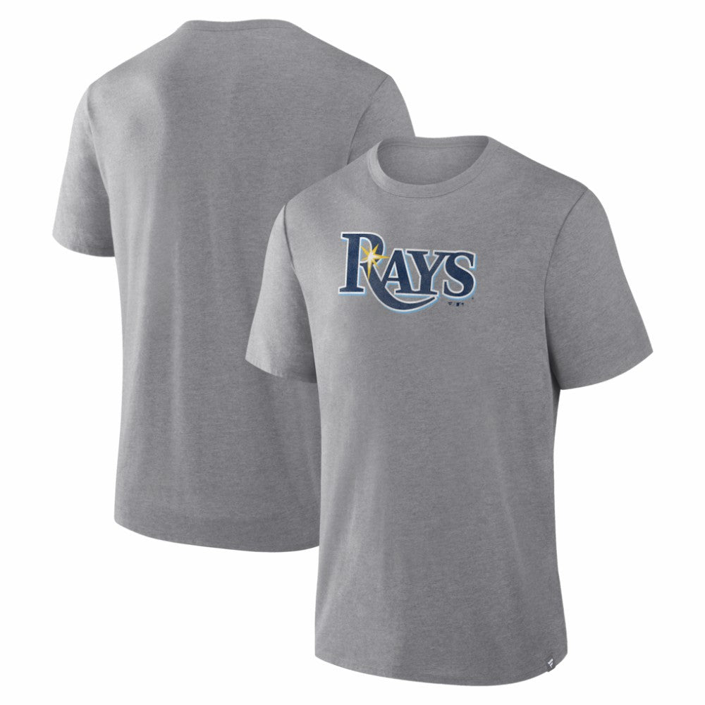 Tampa Bay Rays Fanatics Play Tribute Tri-Blend T-Shirt - Heather Gray T-shirts