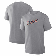 Detroit Tigers Fanatics Play Tribute Tri-Blend T-Shirt - Heather Gray T-shirts