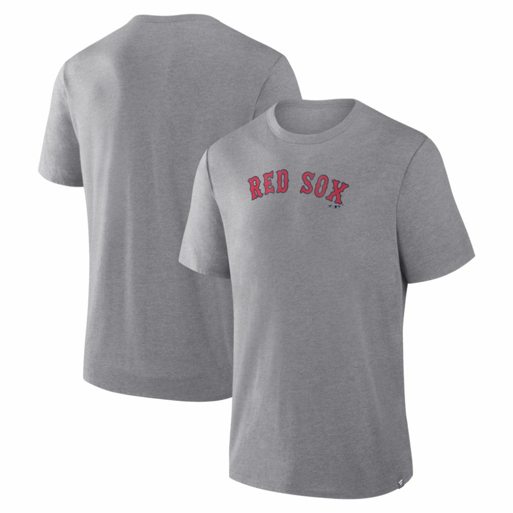 Boston Red Sox Fanatics Play Tribute Tri-Blend T-Shirt - Heather Gray T-shirts