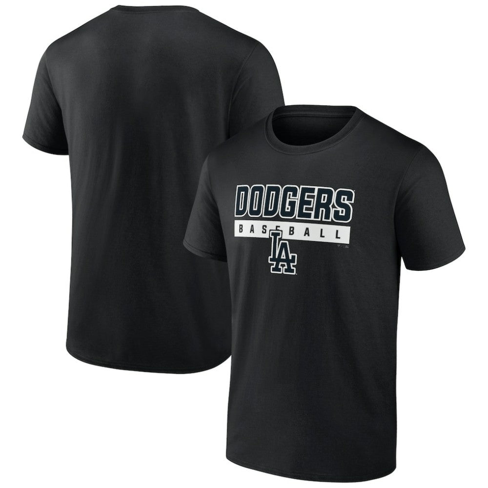 Los Angeles Dodgers In The Mitt T-Shirt - Black T-shirts