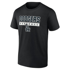 Los Angeles Dodgers In The Mitt T-Shirt - Black T-shirts
