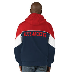 Columbus Blue Jackets Starter Power Forward Full-Zip Hoodie - Navy/Red | US 200115880