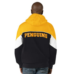 Pittsburgh Penguins Starter Power Forward Full-Zip Hoodie - Black/Gold | US 200115902