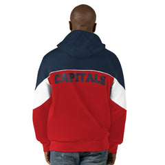 Washington Capitals Starter Power Forward Full-Zip Hoodie - Red/Navy | US 200115918